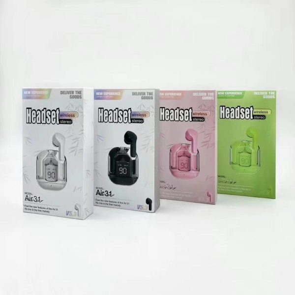 Air31 Earbuds With Silicone Pouch ( Random Color )