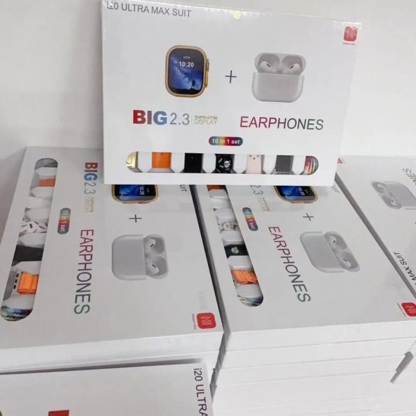 I20 Ultra Max Suit Smart Watch 10 In 1 set (Random Color)