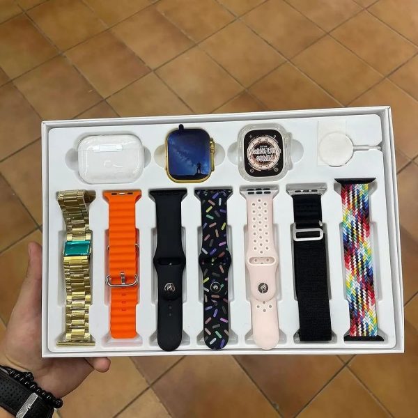 I20 Ultra Max Suit Smart Watch 10 In 1 set (Random Color)